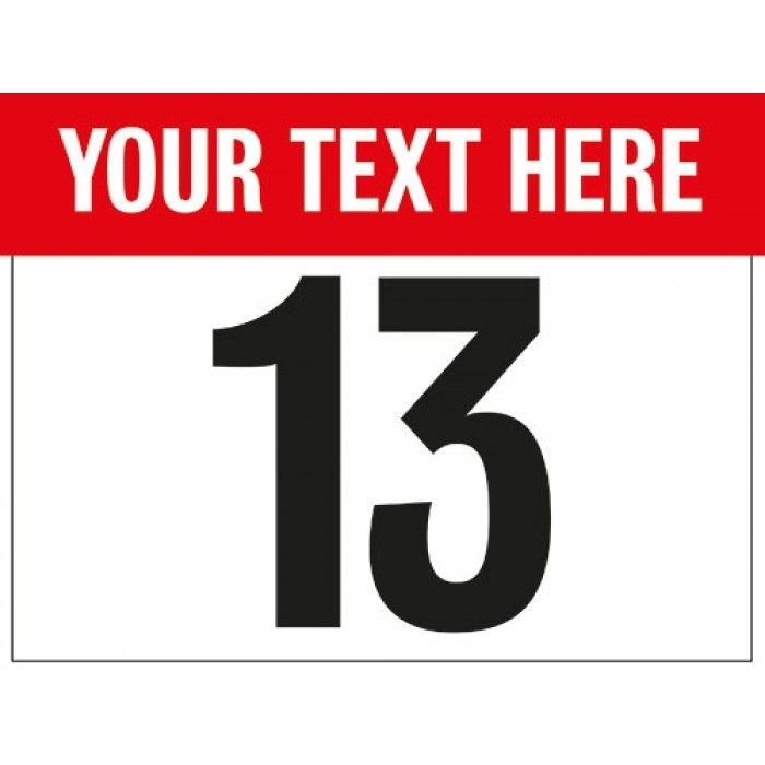 Medium Customisable Numbers