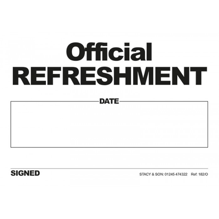 Refreshment Tickets