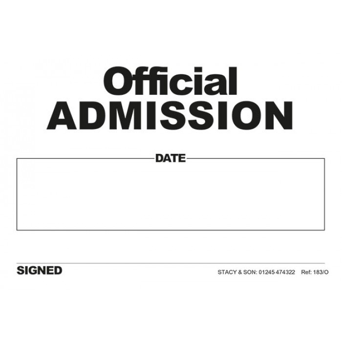 Admission Tickets